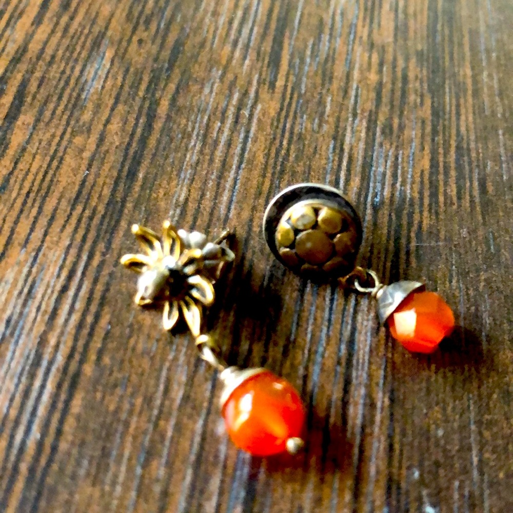 Semi precious stone drop earrings - Picture 1 of 7